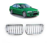 Sportgrill Cromato Wabengitter Nero Per BMW 3er E46 Limo Touring Compact 98-