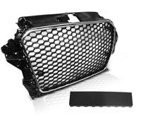Sportgrill / Griglia Anteriore Audi A3 8V 12-16 Wabengitter Nero Lucido Cromato