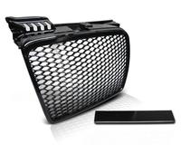 Sportgrill / Griglia Anteriore Wabengitter per Audi A4 B7 (8E) 04-08 Nera Lucida