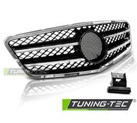 Sportgrill Nero/ Cromato Compatibile con Mercedes W212 09-13 Streckgitter