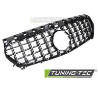 Sportgrill Nero/ Cromo In Plastica Per Mercedes CLA W117 2013-2019 Streckgitter