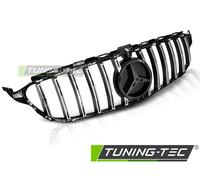 Sportgrill Nero Lucido/Chrom Per Mercedes W205 14-18 Streckgitter