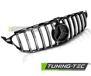 Sportgrill Nero Lucido/Chrome Per Mercedes W205 14-18 Streckgitter