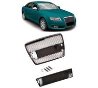 Sportgrill Wabengrill Kühlergrill Per Audi A6 4F 04-08 Nero Lucido Plastica