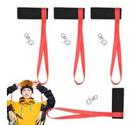 Sporthandschoen Veiligheidsriem - Poliestere Zwart Rood | Verstelbare Handschoenriem Accessori Met Anti-Verloren Functie Voor | Elastische Pols Handboeien Riemen Voor 4X Sporthandschoenen