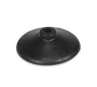 SPORTIKEL24 Base in gomma pesante per aste ø 25 mm - piede a disco, nero, 1,3 kg - aiuto per la formazione di agility, calcio, sport e scuola guida