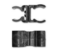 SPORTIKEL24 Connettore per ostacoli clip - collega aste Ø 25 mm con aste Ø 32 mm - clip articolare in plastica per costruzione di ostacoli, agility, sport e calcio