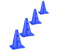 SPORTIKEL24 Cono combinato 30 - Set di 4 pezzi - per la costruzione di ostacoli o slalom per allenamento agility, cappelli per saltare e slalom per cane, sport, cavallo e bambino (blu)