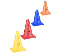 SPORTIKEL24 Cono combinato 30 - Set di 4 pezzi - per la costruzione di ostacoli o slalom per allenamento agility, cappelli per saltare e slalom per cane, sport, cavallo e bambino (colorati)