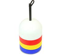 SPORTIKEL24 Set di 40 emisferi per marcatori, elastici e infrangibili, con supporto per il trasporto, per agility, calcio e sport per cani, 4 colori