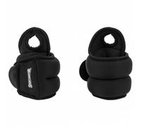 SPORTINATOR Braccio Premium Braccialetti con peso per braccio e piede 1 kg 2 pezzi nero Taglia:taglia unica