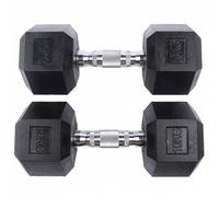 SPORTINATOR Manubrio esagonale da 10 kg Set da 2 nero Taglia:taglia unica