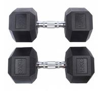 SPORTINATOR Manubrio esagonale da 15 kg Set da 2 nero Taglia:taglia unica