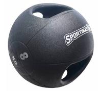 SPORTINATOR Premium Palla medica con manici 8kg nero Taglia:taglia unica