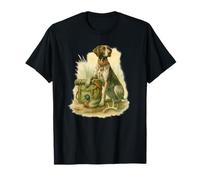 Sporting Dog Watercolor with Duck Decoy And Antler Maglietta
