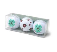 Sportiques Motivo palline portafortuna, bianco/multicolore