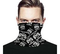Sportiva Bandana,Can't Adult Now I'm Gaming Print,Protezione del Viso Elastico Sciarpa a Tubo per attività Uomo Motocicletta 26X30cm