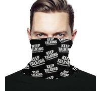 Sportiva Bandana,Keep Talking Diagnosing You Print,Ghetta da Collo Elegante Sciarpa a Tubo per attività Adulto Ciclismo 26X30cm
