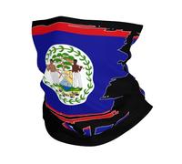 Sportiva Cerchietto per Capelli,Vintage Belizean Flag,Decorazione facciale Antivento Sciarpa al Collo per Ciclismo Estivo Sports 26X30cm