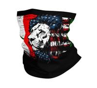 Sportiva Headwrap,America And Italy Italian Flag Combine Lion,Decorazione facciale Durevole Fascia per Capelli per Adulto Pesca Sports 26X30cm