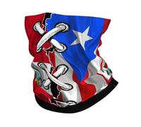 Sportiva Headwrap,Puerto Rico Porto Rico Puerto Rican And Peru Peruvian Flag Wavy Combine,Protezione del Viso Versatili Bandana per Ciclismo Estivo Campeggio 26X30cm