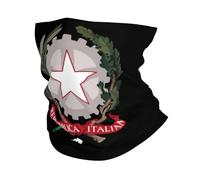 Sportiva Sciarpa a Mezza Faccia,Coat of Arms of Italy Italian Flag,Decorazione facciale Antiscivolo Sciarpa a Tubo per attività Campeggio Yoga 26X30cm