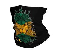 Sportiva Sciarpa a Mezza Faccia,Jamaica Jamaican Flag And Lion,Decorazione facciale Protezione UV Headwrap per Ciclismo Sports Adulto 26X30cm