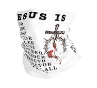 Sportiva Sciarpa a Mezza Faccia,Jesus is My God My King My Lord Religion,Ghetta Lavabile Headwrap per Arrampicata Donna Yoga 26X30cm