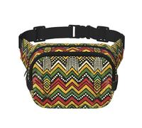 sportivo a doppio strato quadrato Rasta-Zigzag-Thin-Line grande a tracolla per corsa, viaggio, camminata