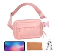 sportivo da donna, sportivo regolabile, impermeabile con striscia regolabile, custodia per cellulare, Colore: rosa., vedi descrizione, Vedi descrizione
