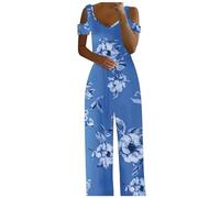 Sportivo Donna Completo - Tuta Elastica Con Spalle Scoperte Dinamica Con Stampa Retrò Casual Comfort Estivo Da Donna Pantaloni S