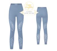 Sportivo Logo Net Leggings By Wolford L Tempest Blu Elegante Hose Elastico Sport