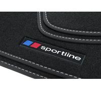 Sportline Tappetini Adatto A per Ford Fiesta '18 Anno Fab. 2017-07/2023