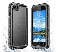 SPORTLINK Compatibile con iPhone SE 3rd 2022/iPhone SE 2nd 2020/iPhone 7/8 Custodia impermeabile integrata per schermo Full Body Antipolvere IP68 Custodia impermeabile per iPhone SE3/SE2/7/8, nero