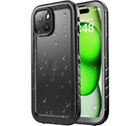 SPORTLINK Cover per iPhone 15 Plus Impermeabile 360 Gradi Antiurto, Nero