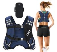Sportneer Gilet ponderato da donna, per camminare, con borsa per telefono | Gilet da donna regolabile per corsa, allenamento, allenamento, perdita di peso, 3,6 kg/5,4 kg/6,8 kg/9,1 kg/11,3 kg
