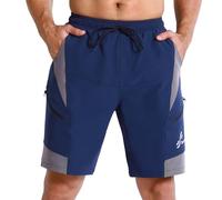 Sportneer Pantaloncini da Montagna MTB Uomo, Pantaloncini da Ciclismo con 3D Cuscino Pantaloncini Ciclismo Biciclette, Bici MTB Pantaloni Traspirante Shorts per Ciclismo da Corsa All'aperto