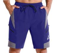 Sportneer Pantaloncini da Montagna MTB Uomo, Pantaloncini da Ciclismo con 3D Cuscino Pantaloncini Ciclismo Biciclette, Bici MTB Pantaloni Traspirante Shorts per Ciclismo da Corsa All'aperto