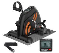 Sportneer Pedali per anziani, mini cyclette con display LCD, attrezzi per il fitness per la casa - bici da tavolo, ergometro per anziani, braccia e gambe per anziani con tappetino antiscivolo (nero)