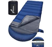 Sportneer Sacco a pelo Invernale, 230 x 90 cm, Peso 3 kg, Portatile, con Sacco a Compressione per Campeggio, Escursionismo e Zaino in Spalla