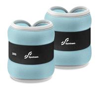 Sportneer Set di pesi per caviglie per gambe e braccia, per donne e uomini, per allenamento della forza, corsa, camminata, fitness, 2 x 0,5 kg, 2 x 1 kg, 2 x 1,5 kg, 2 x 2 kg, 2 x 3 kg