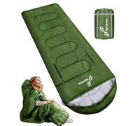 Sportneer Wearable Sleeping Bag, Sacco Nanna Ragazza, Verde, 216x83cm