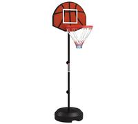 SPORTNOW 2 in 1: Cesto da basket con altezza regolabile e gioco di freccette magnetiche