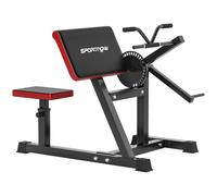 SPORTNOW Panca Curl Bicipiti con Gomiti e Seduta Regolabili e Supporto per Pesi