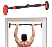 SPORTNOW Barra per trazioni senza viti, barra per trazioni con misuratore di livello, larghezza regolabile da 96 a 130 cm, per palestra domestica, carico massimo 200 kg