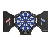 SPORTNOW Bersaglio Freccette Elettronico con 6 Freccette e Ante Nero e Blu
