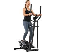 SPORTNOW Bicicletta ellittica con display LCD, resistenza a 8 livelli, sensore impulso, Bluetooth APP, supporto per telefono, bicicletta ellittica magnetica di carico 120 kg, grigio