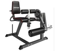 SPORTNOW Calf Machine con Schienale e Cuscinetti Regolabili, Leg Extension Leg Curl Panca Palestra, Macchina per polpacci con Spazio per Dischi Pesi, Grigio e Nero