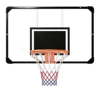 SPORTNOW Canestro Basket Esterno a Parete 113x73 cm Cerchio Ø45 cm Nero | Tabellone Basket Esterno Infrangibile, Rete, per Interno Adulti