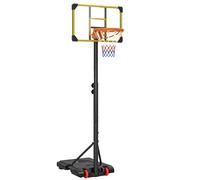 SPORTNOW Canestro Basket per Adulti con Altezza Regolabile 2.1-2.4 m